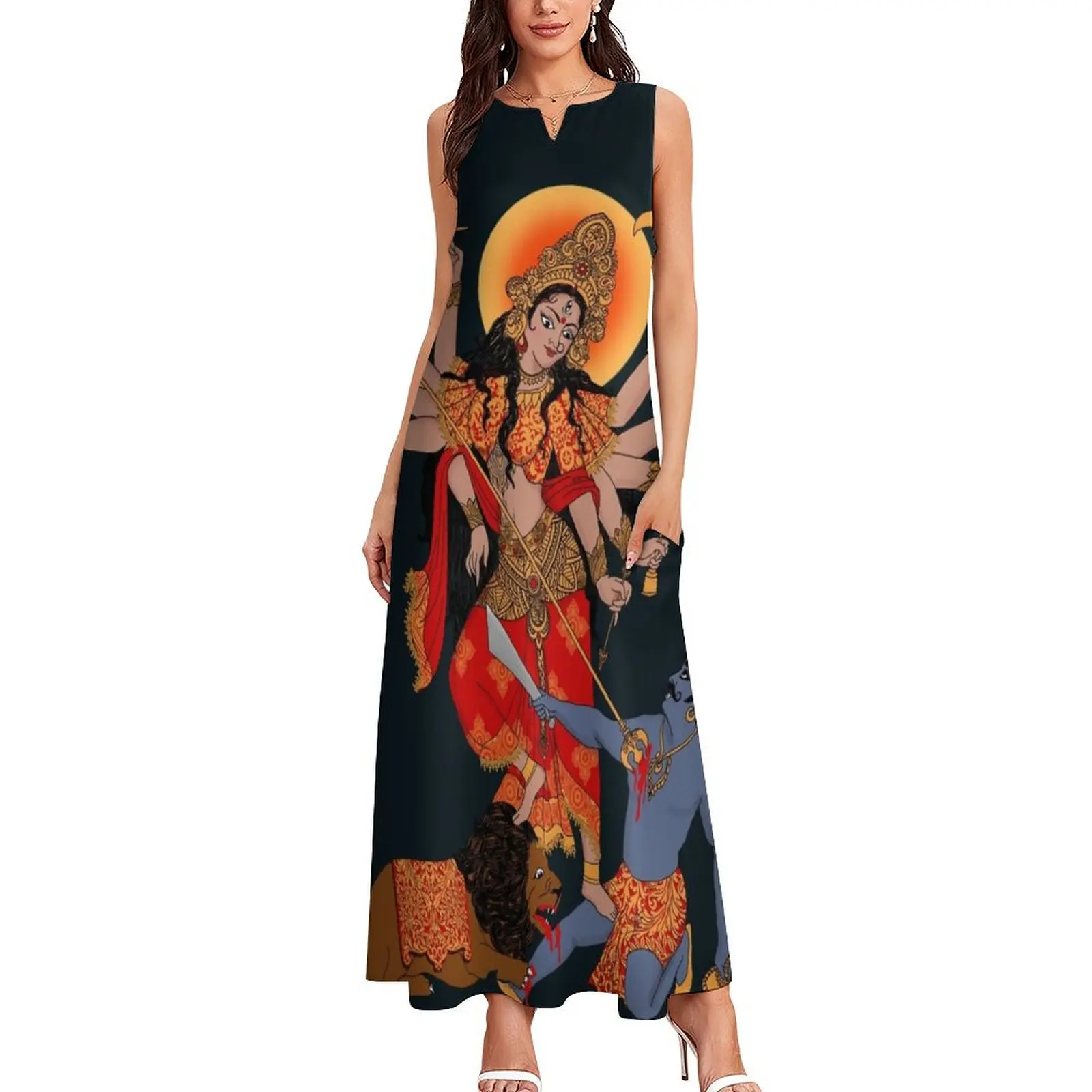 Женское платье Goddess of Power : Durga полиэстер