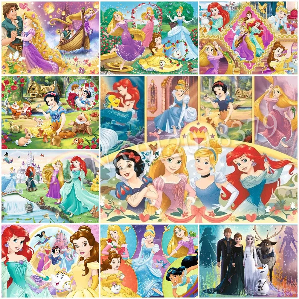 

Disney Princess Diamond Painting Anime Cartoon Figure 5D DIY Drill Embroidery Mosaic Art Cross Stitch Kits Kids Room Decor Gifts
