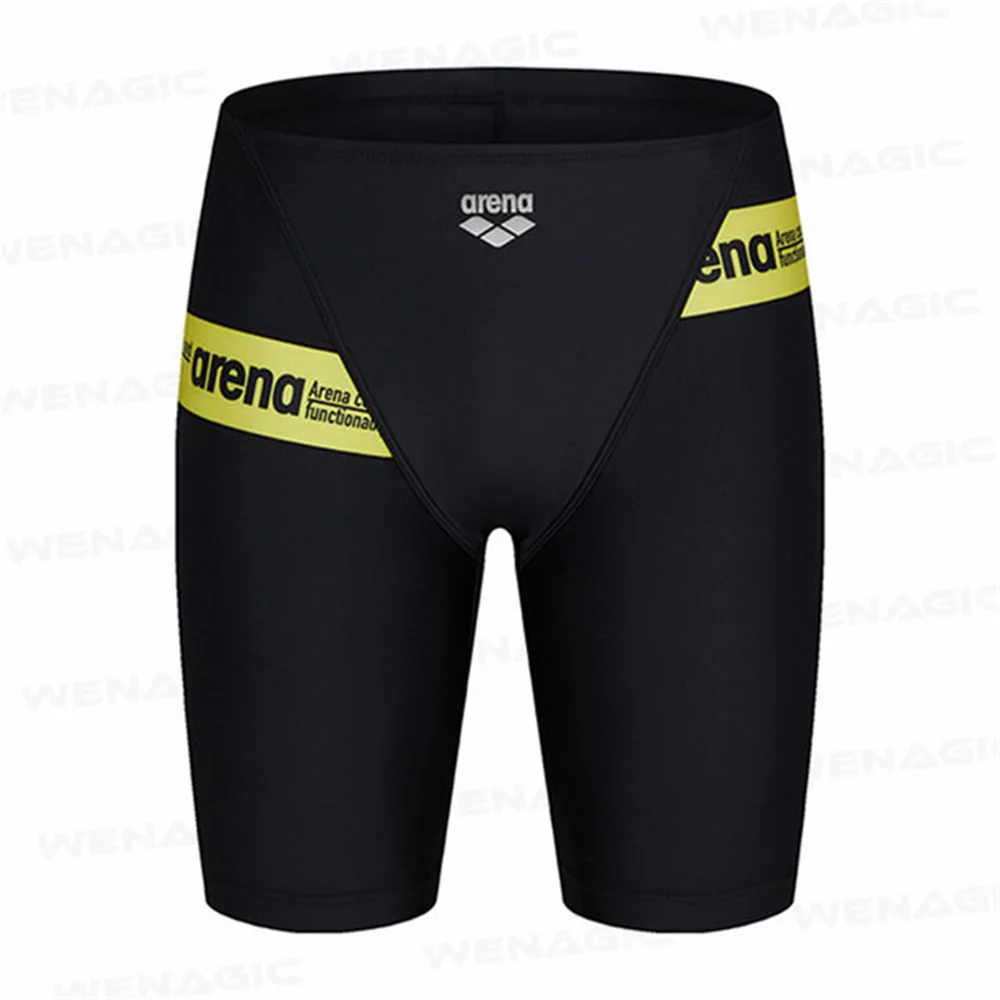 New Men's Water Sports Flat Corner Swimsuits Summer Quick Drying Swimsuits Disturber Swimming Training SurfingShortsCustomizabel