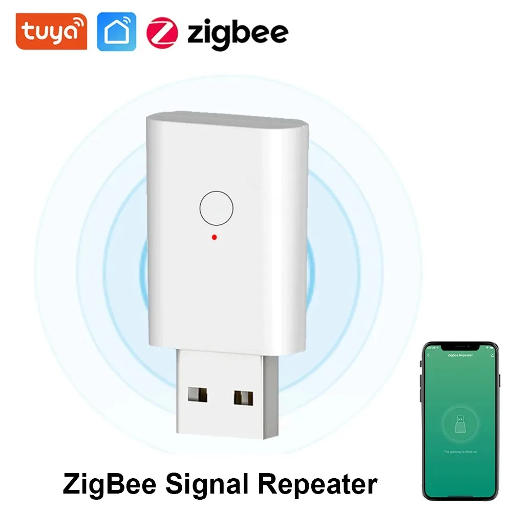 

Tuya ZigBee3.0 Repeater Amplifier USB Signal Extender Smart Home Device Expand Smart Life APP Control works with ZigBee Gateway