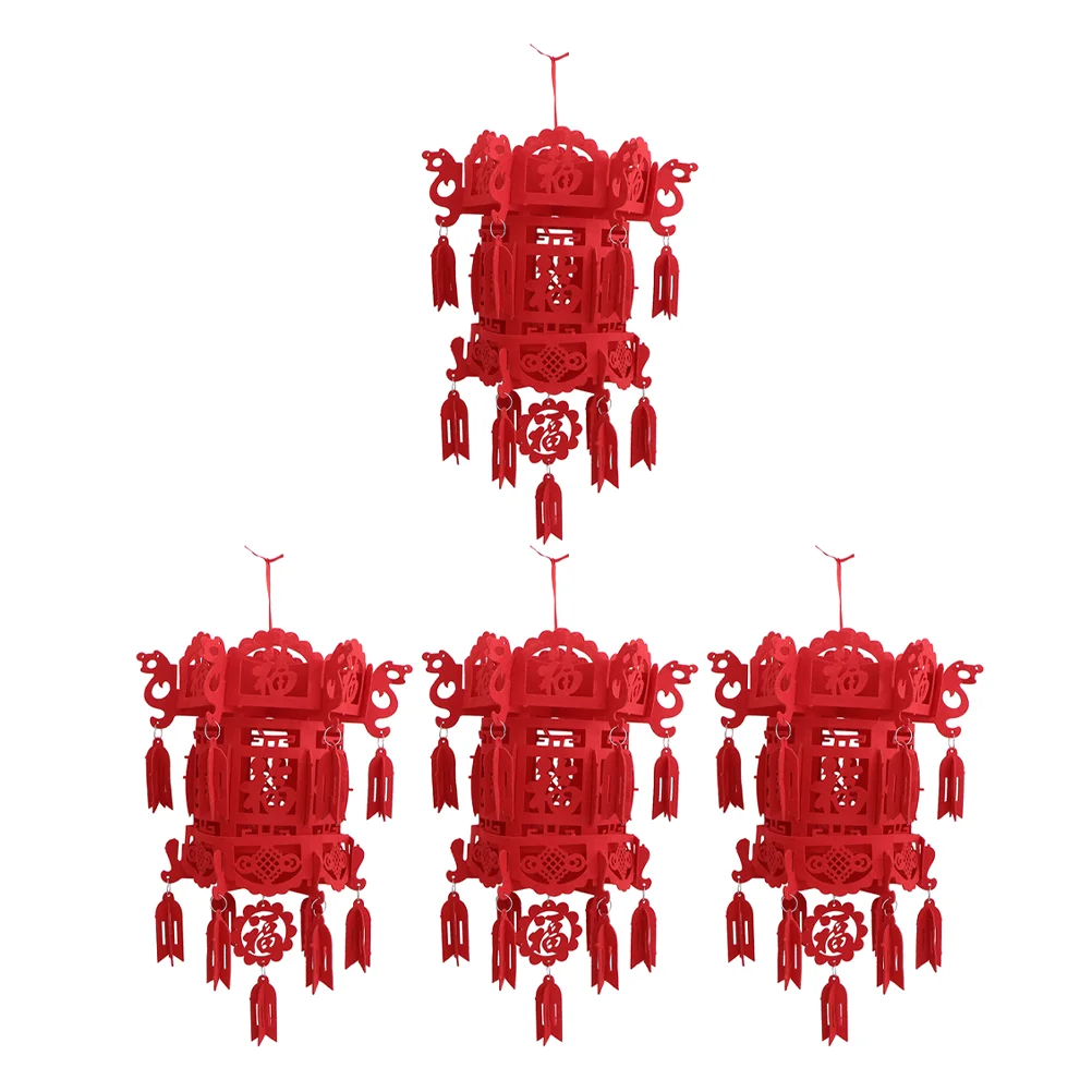

Lantern Chinese Year Red Hanging Festival New Lanterns Spring Paper Decor Wedding Blessing Decorative Small Fu Japanese
