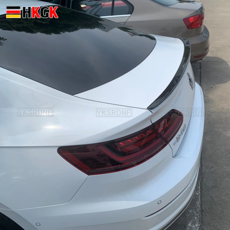 

Подходит для 2019 2020 Новинка Volkswagen ARTEON CC ABS пластик грунтовка Цвет Внешний автомобиль задний хвост крыло багажника губа спойлер