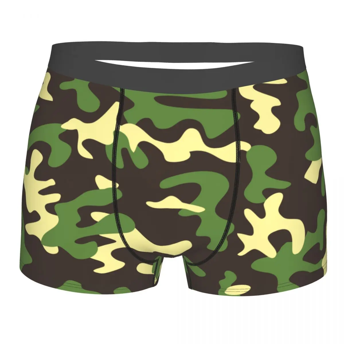 

Mens Boxer Sexy Underwear Abstract Camouflage Pattern Underpants Male Panties Pouch Short Pants