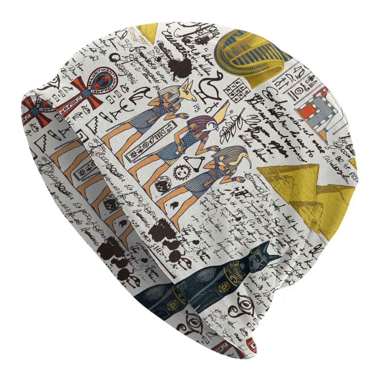 

Вязаная шапка унисекс, в стиле древнего Египта