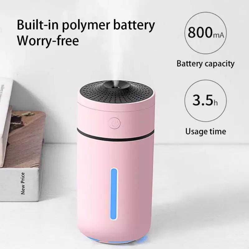 

NEW2023 Car Aromatherapy Diffuser USB Portable Air Air Purification Humidifier Colorful Cup Humidifier Rechargeable For Home C