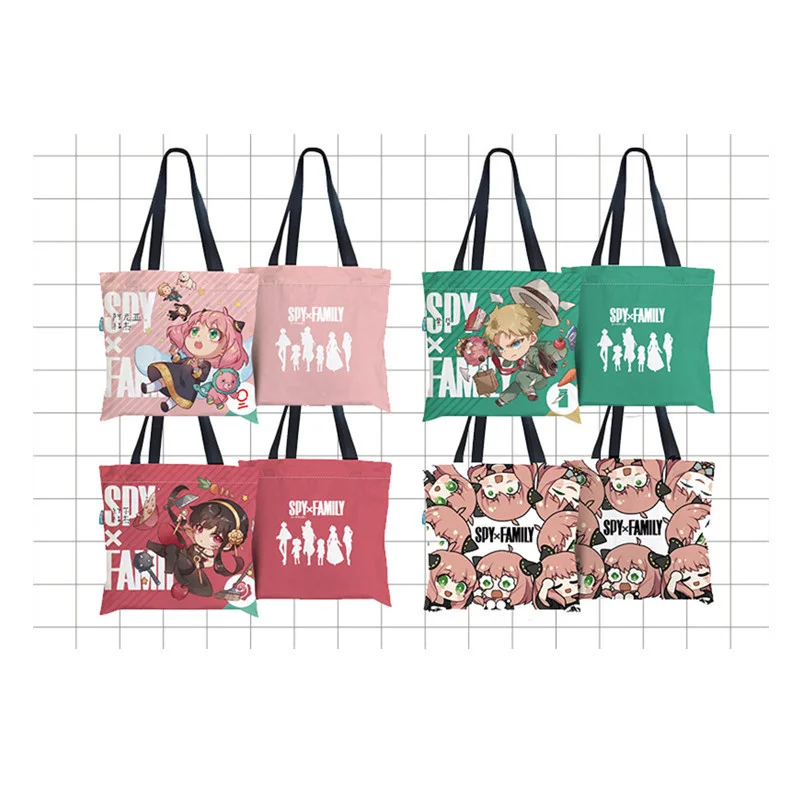 

Сумка из парусины для всей семьи шпионов, сумка через плечо Loid Anya Yor, аниме периферийная Дамская милая сумка для покупок, милая модная женска...