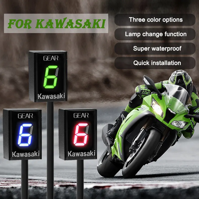 Фото Индикатор передачи мотоцикла для KAWASAKI Z750 Z750R Z800 Z800e Z1000 ER6N ER6F Versys 650 Ninja 300 400 Z650 1-6 Gear №2