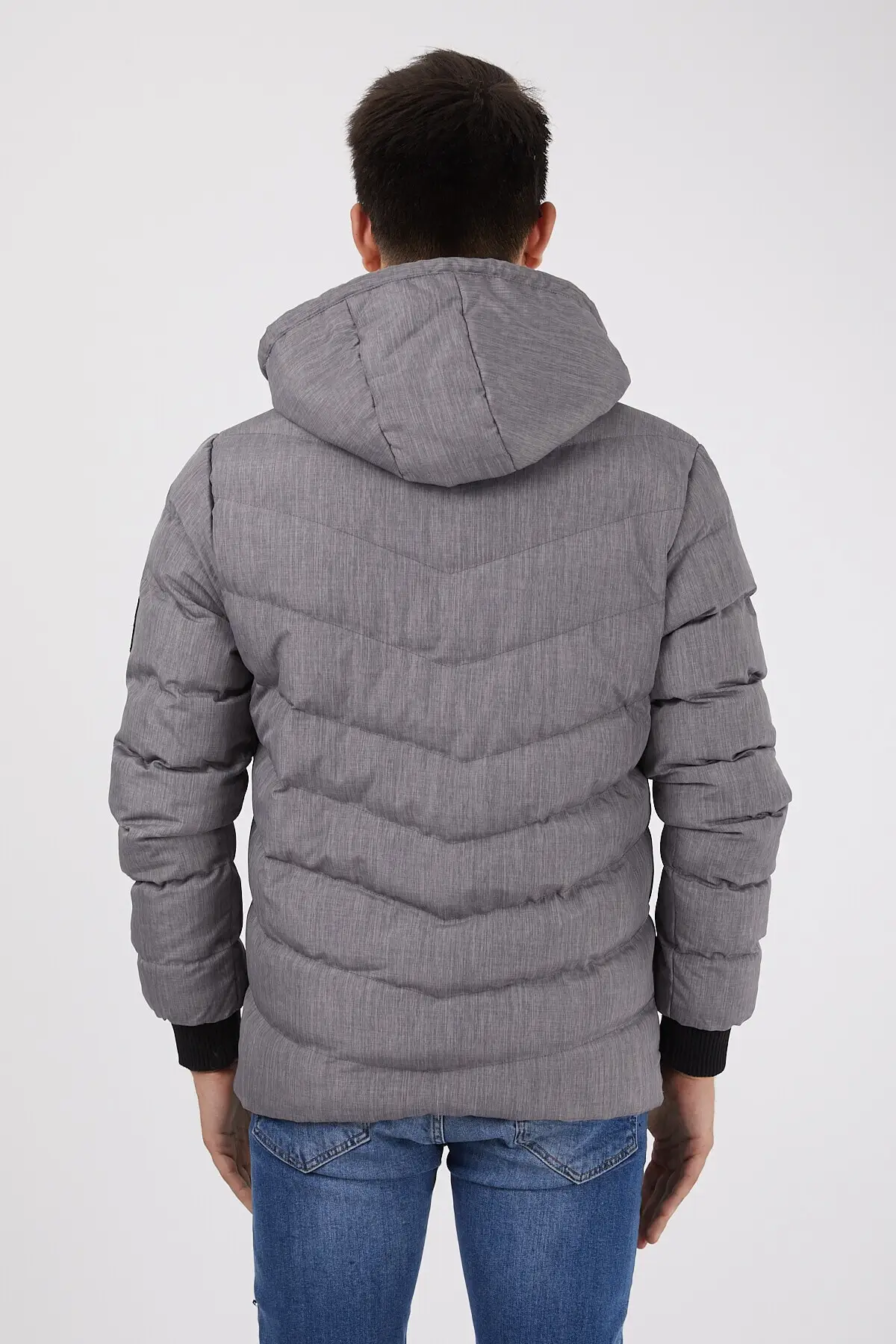 Pearl Kurk Detailed Light Gray Color Men's Inflatables