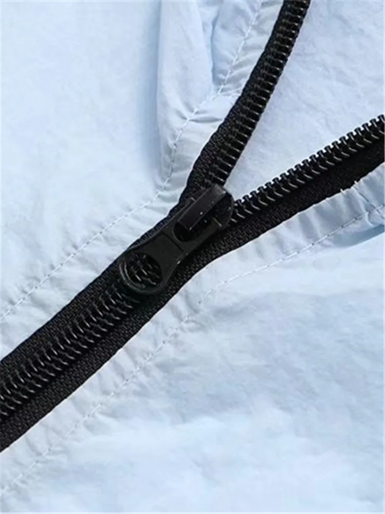 Женская одежда размера плюс летнее тонкое пальто с длинными рукавами Однотонная