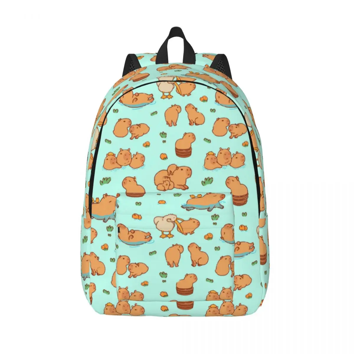 

Милый рюкзак с узором капибары, гигантский грызун, забавные рюкзаки для кемпинга, женские повседневные школьные сумки, яркий большой рюкзак