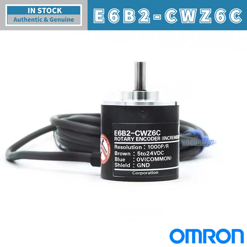 Новый подлинный поворотный энкодер OMRON E6B2-CWZ6C 100 200 360 500 600 800 1000 2000PR 5–24 В постоянного тока E6B2 CWZ6C