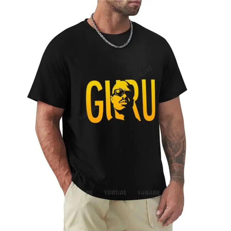

guru gang starr gold T-Shirt anime clothes Short sleeve tee animal print shirt for boys mens cotton t shirts