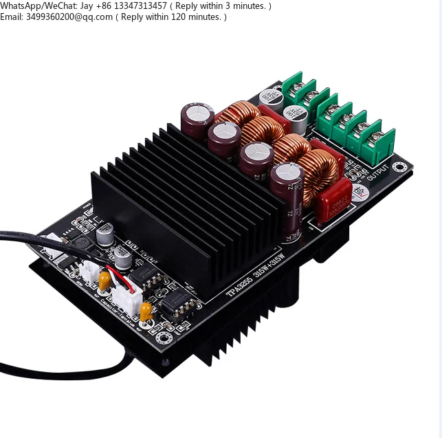 Фото Плата усилителя BRZHIFI Factory SAMP-100 TPA3255 2x300W 600W высокой мощности, цифровая, класса D, алюминиевая, Hi-Fi, 2-канальная, 150W №1