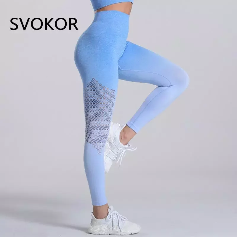 

Леггинсы женские спортивные бесшовные с эффектом пуш-ап, эластичные