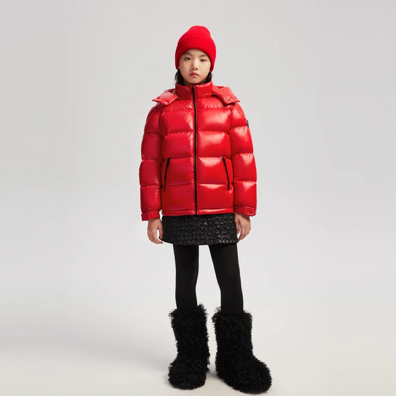 Детский пуховик BOSIDENG зимние куртки для девочек и мальчиков куртка с капюшоном