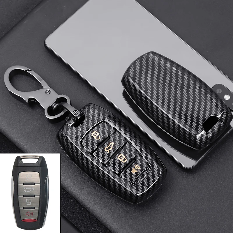 

Глянцевый чехол для автомобильного ключа из углеродного волокна ABS чехол для ключа от Great Wall Haval Coupe H7 H8 H9 GMW H6
