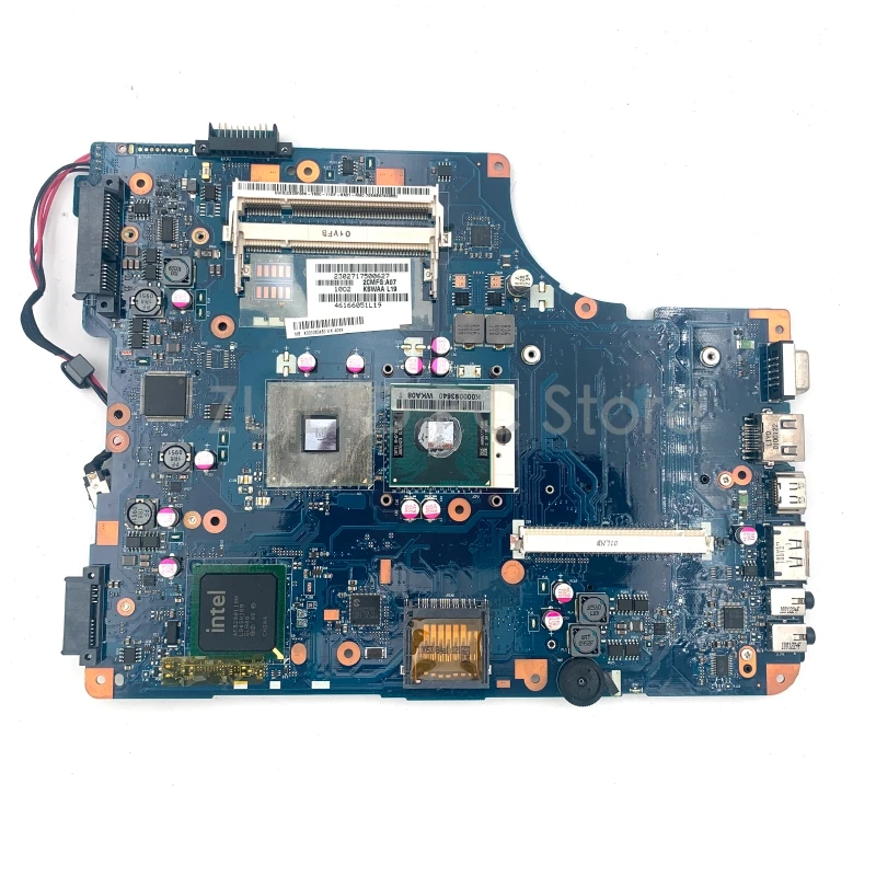 ZUIDID  Laptop Motherboard For Toshiba Satellite L500 L550 GM45 DDR2 K000080430 KSWAA LA-4981P Main board Free cpu full tested
