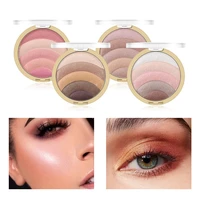5 colors rainbow eye makeup palette high gloss eye shadow blush shimmer waterproof long lasting pigment eye shadow palette