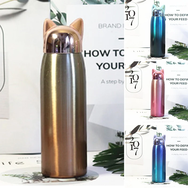 

Vacuum Insulated Mug 300ML Stainless Steel Coffee Thermals Mug Gradient Color Leak Proof Lasting Thermals Water Bottle Home