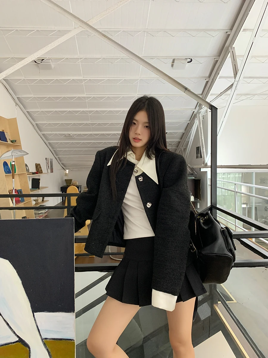 Xiaoxian Ni Zi Изящная верхняя одежда для женщин 2024 осень и зима новый искусственный