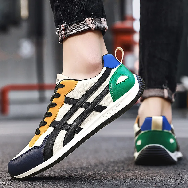 Summer Fashion Breathable Lace-up Men Casual Sports Shoes Comfortable Anti-slip Outdoor Man Casual Sneakers Men's Trend Sneakers