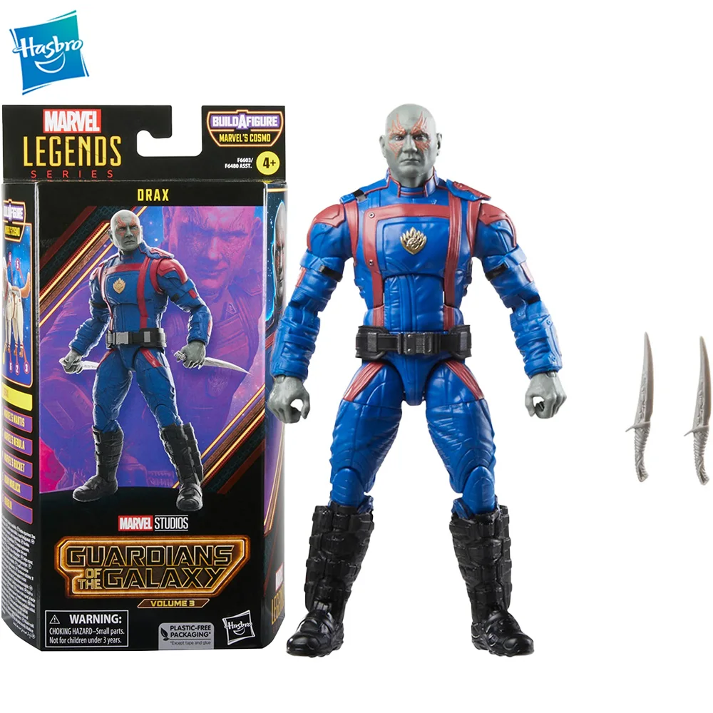 

Оригинальная фигурка Hasbro Marvel Legends Дракс стражи Галактики, том 3, Коллекционная модель, экшн-фигурка, игрушка, подарок, без аксессуаров