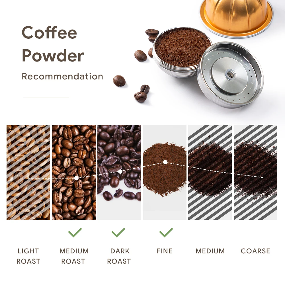 

Многоразовые капсулы из нержавеющей стали, многоразовые кофейные фильтры, капсулы для Vertuo Next