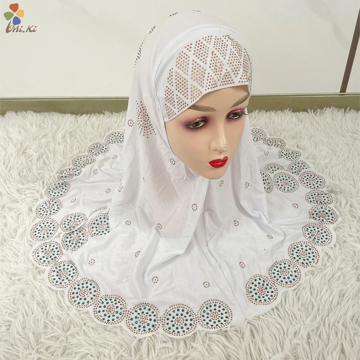 12 шт./Дюжина мусульманские шарфы для девочек и детей