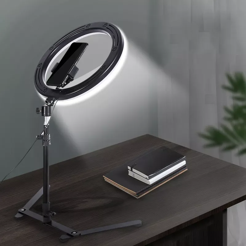 

Fill Ring Light Lamp Live Photography Lighting Phone Ringlight Tripod Stand Photo Led Selfie Bluetooth for TikTok Youtube