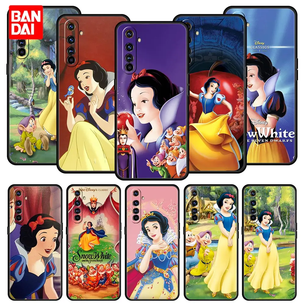 

Disney Cute Princess Snow White Case for Oppo Realme C21 C21Y C11 C15 C25 C3 C20 Narzo30A 5 6 7 7i 8i 8 Pro Black Silicone Capa