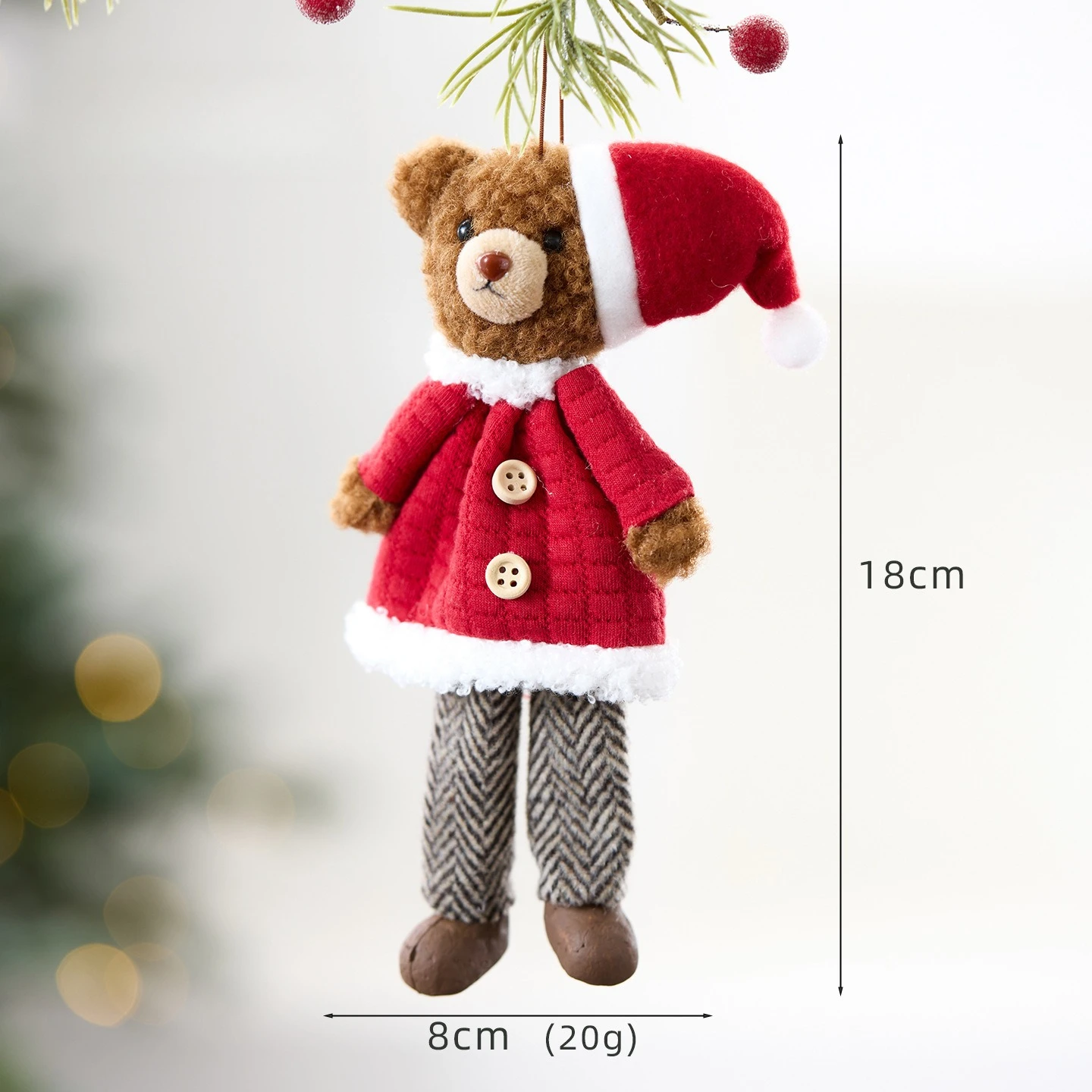 

Рождественский медвежонок подвеска