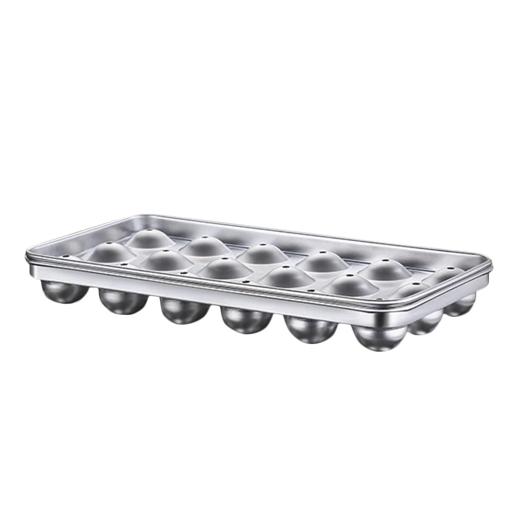 

Ice Cube Tray Makertrays Moldreusable Steel Box Whiskey Molds Sphere Covers Diamond Mould Bomb Making Freezer Large Lid Metal