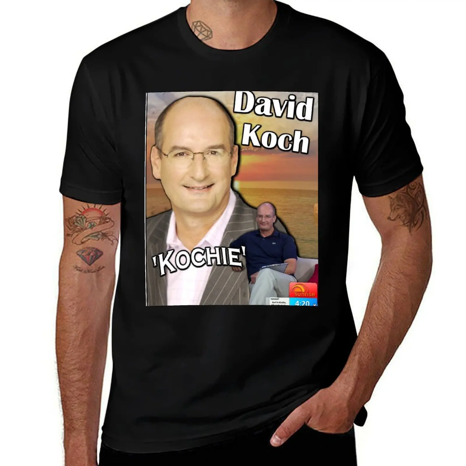 Фото Футболка David 'Kochie' Koch, спортивная базовая модель с коротким рукавом. №1