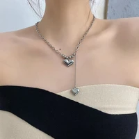 new girls heart clavicle chain necklace for women pendanklace simple students party choker jewelry gifts for women