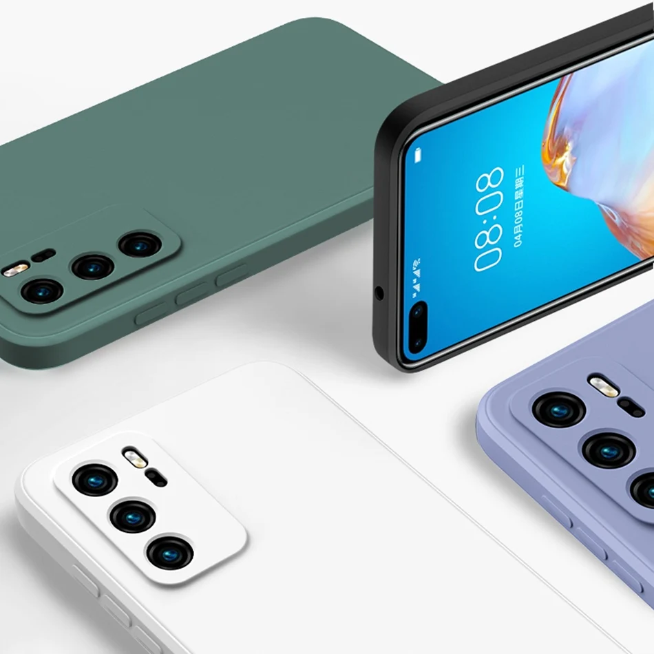 

Candy Color Matte Soft TPU Phone Case for Huawei Y7 Y9 Prime 2019 Camera Protector Square Silicon Back Covers for Honor 9X Pro