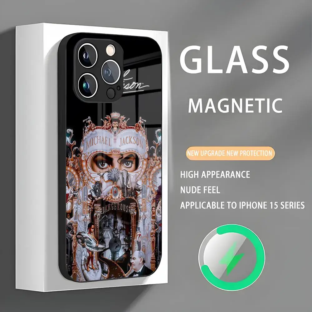 Чехол для телефона M-MichaelS J-Jackson Iphone 16 Pro Max Case 15 14 13 12 11 X XR XS XSMAX 8 Plus Mini Стеклянный