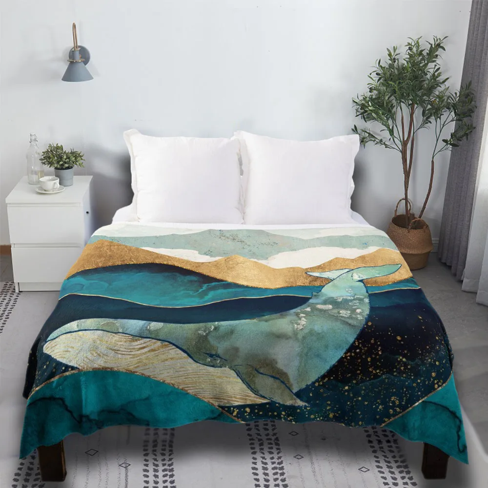 

Blue Whale Softest Boho Fur Luxury Target Sofa Throw Blanket