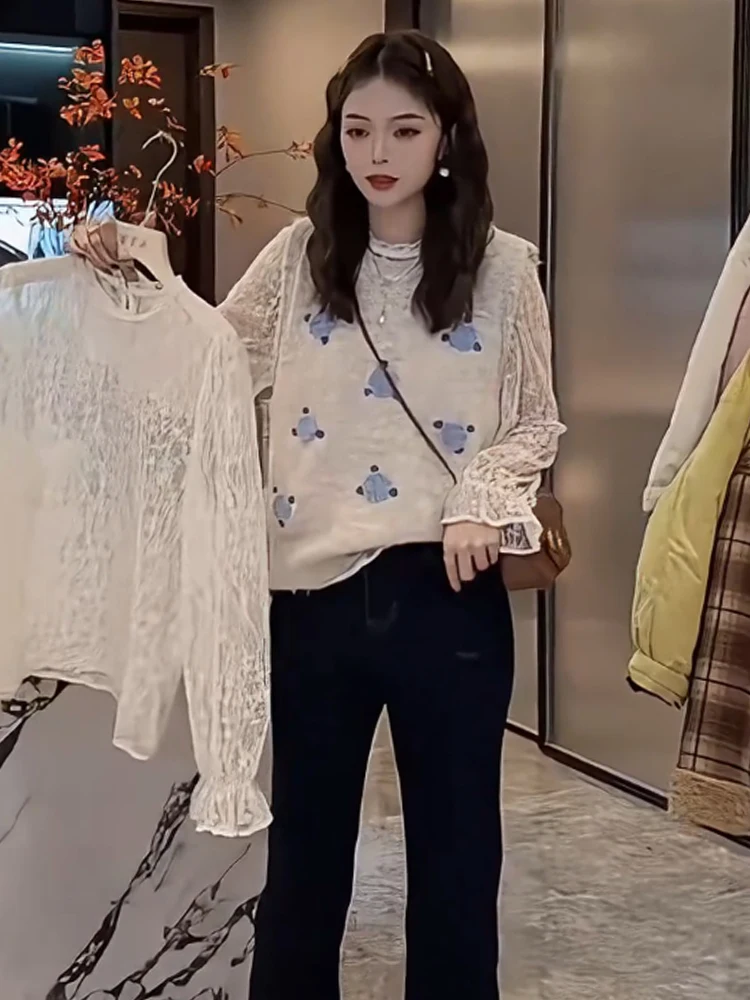 Французский темперамент изящный жаккардовый свитер без рукавов жилет для женщин