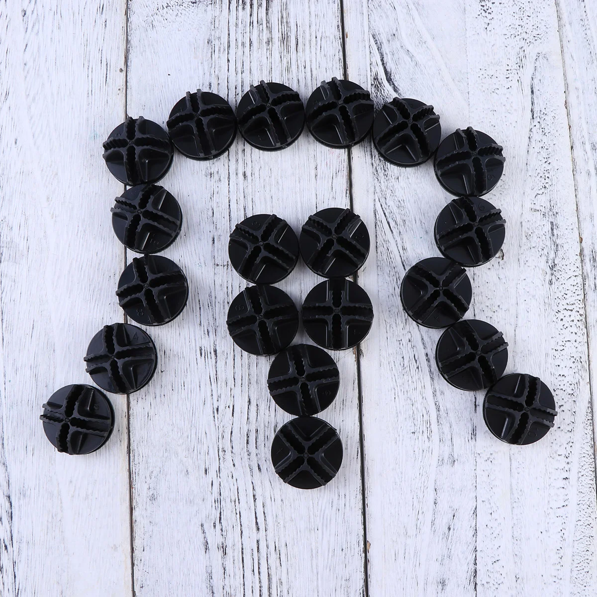 

50 Pcs Cupboard Shelf Storage Shelves Plastic Wire Cube Connector Shelf Cabinet Bling Accessories