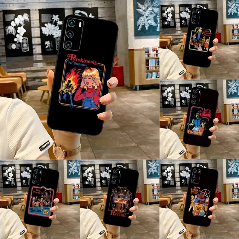 

Funny Halloween Let's Summon Demons Phone Case For Huawei Mate 40E 40Pro 30 20 10 9 8 Pro S 20X 5G Plus G9Plus Nova 7i 7 Pro SE