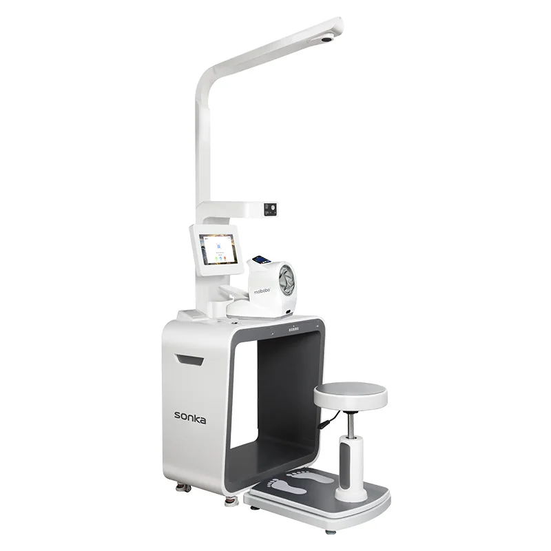 

Telemedicine Weight And Height Measuring Body Analyzer Machine Health Kiosk Blood Pressure
