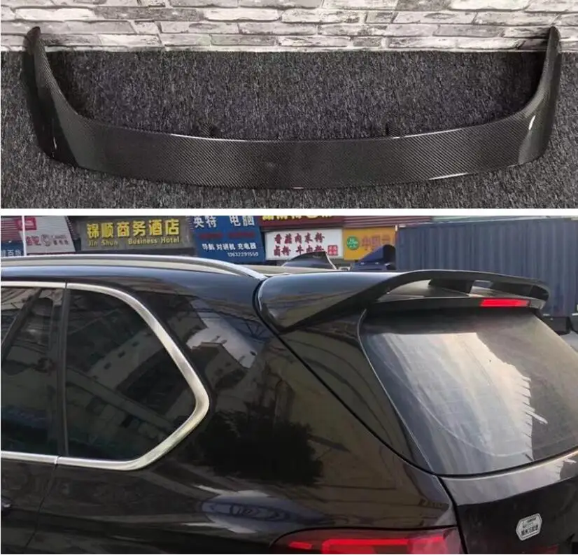 

CARBON FIBER ABOVE & BELOW REAR WING TRUNK LIP TAIL SPOILER FOR BMW X5 F15 2014 2015 2016 2017 2018
