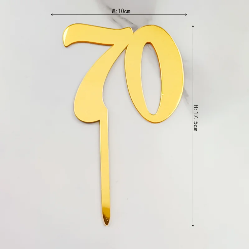 

Акриловый цифровой топпер для торта 18/21/30/40/50/60/70/80