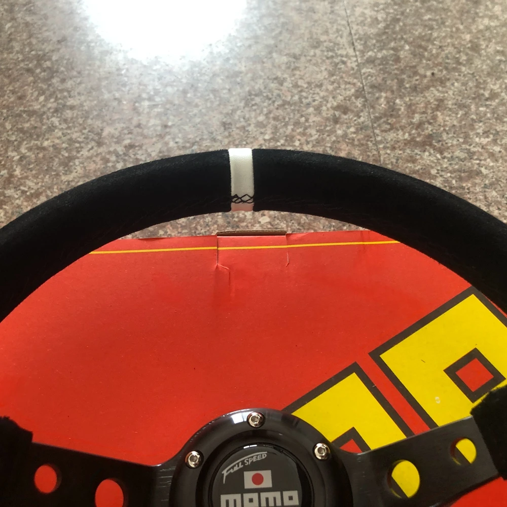 Универсальный Автомобильный руль Drift 14 дюймов МОМО гоночный замша кожа JDM рулевое