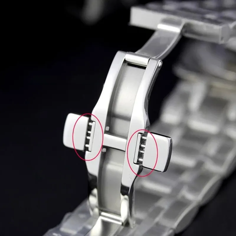 Watchband Buckle Clasp For Tissot T1853 T035617 T035439 Longines Stainless Steel Watch Strap Clasp Button Accessories