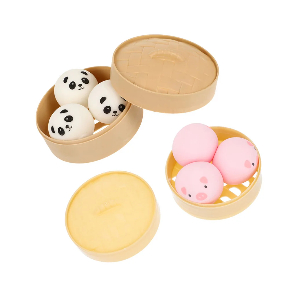 

Игрушка в пучок, сожмите пельмени на пару, сжимайте, снимайте стресс, дети, медленно набивные реквизиты, рука стрейч, день рождения, ролевая к...