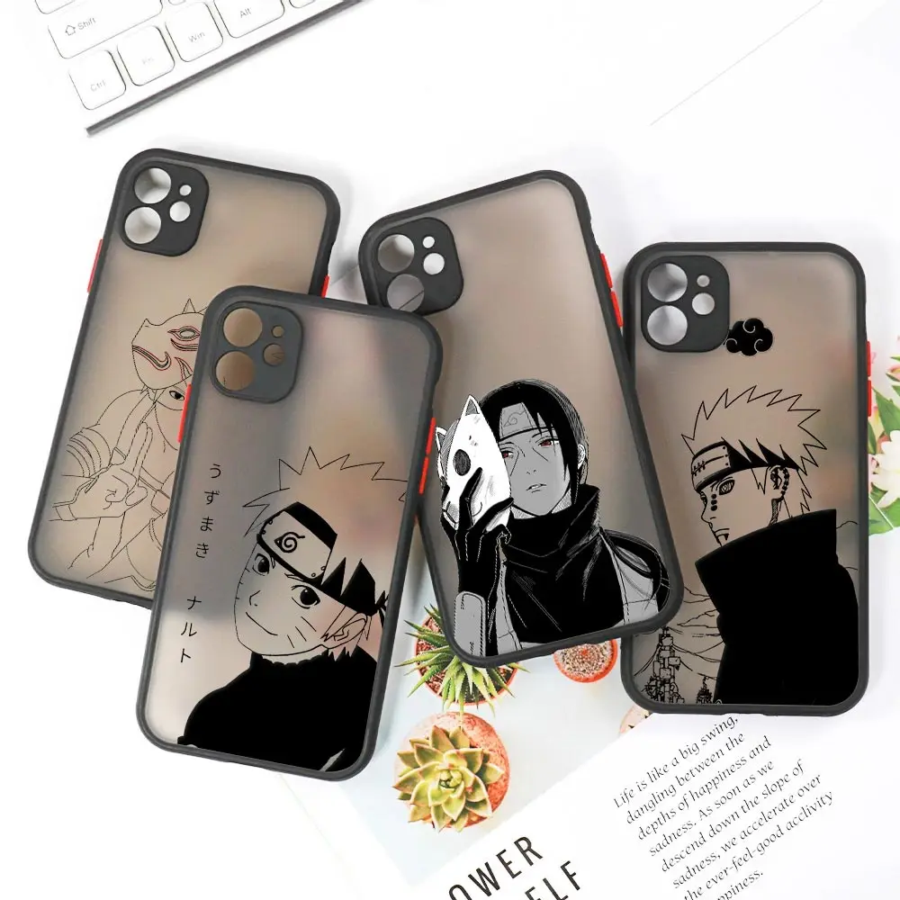 

Anime U-Uzumakis Pain U-Uchihas-Itachis Clear Case For iPhone 14 13 Pro Max 12 11 Pro SE X XS XR 7 8 Plus Funda Matte Back Cover