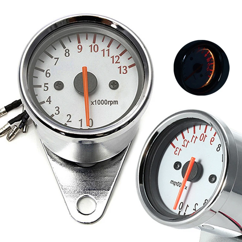 

0-13000RPM Tachometer Auto Car Tacho Gauge LED 12V Display Tachometer for 4 6 8 Cycliner Gasoline Racing Car