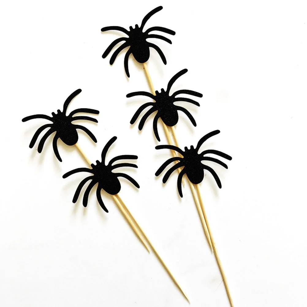 10 шт. фруктовые торты выбор для Хэллоуина вставка десерта на Хэллоуин черный