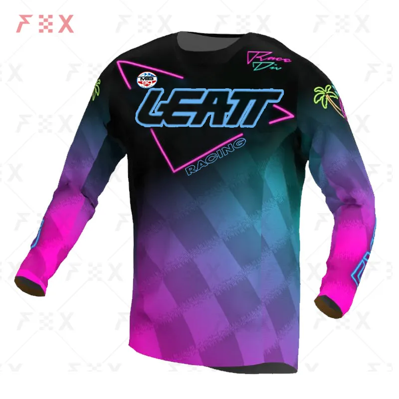 

NEW Downhill Mountain Jersey MTB Motorcycle Shirt Men's full Sleeve Outdoor Motocross Gear Camiseta mtb leat racing Bike T-Shirt
